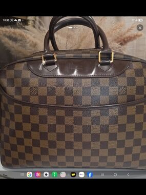 Damier Deauville Designer-Style Brown Travel Bag